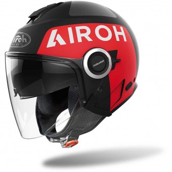 AIROH HELIOS COLOR BLACK RED CASCO JET